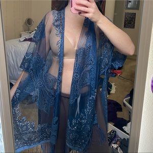 Blue kimono